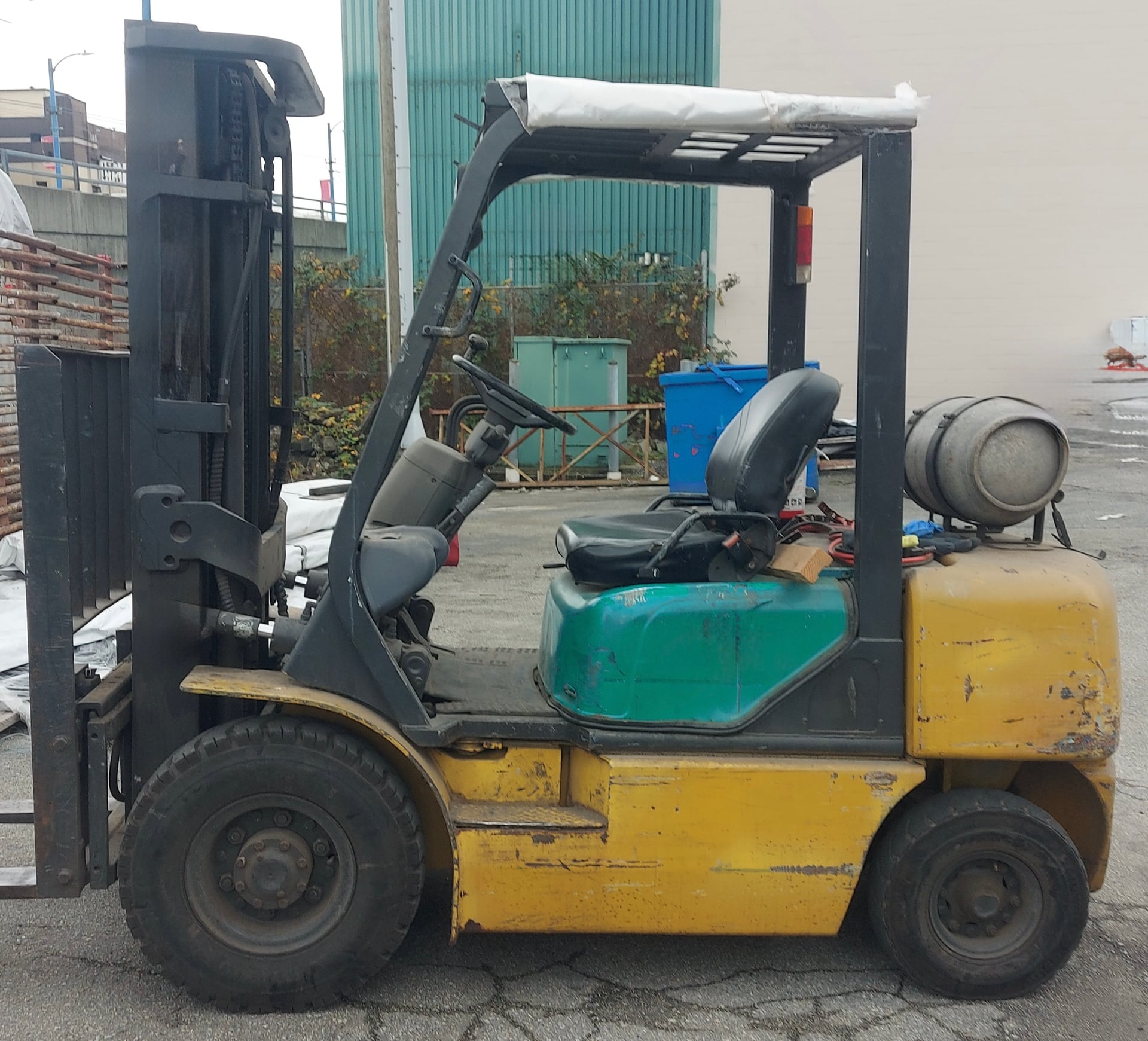 Forklift on a yard job